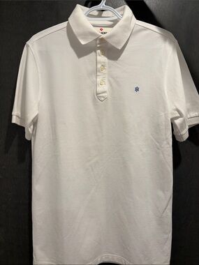John Henry Men's white Polo Shirt with Subtle Logo
